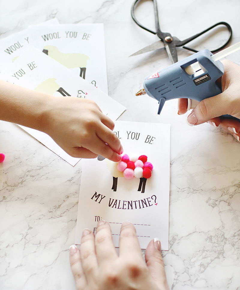 Kids Valentine DIY + Free Printable | KaraLayneAndCo.com #ValentinesDay #DIY #FreePrintable