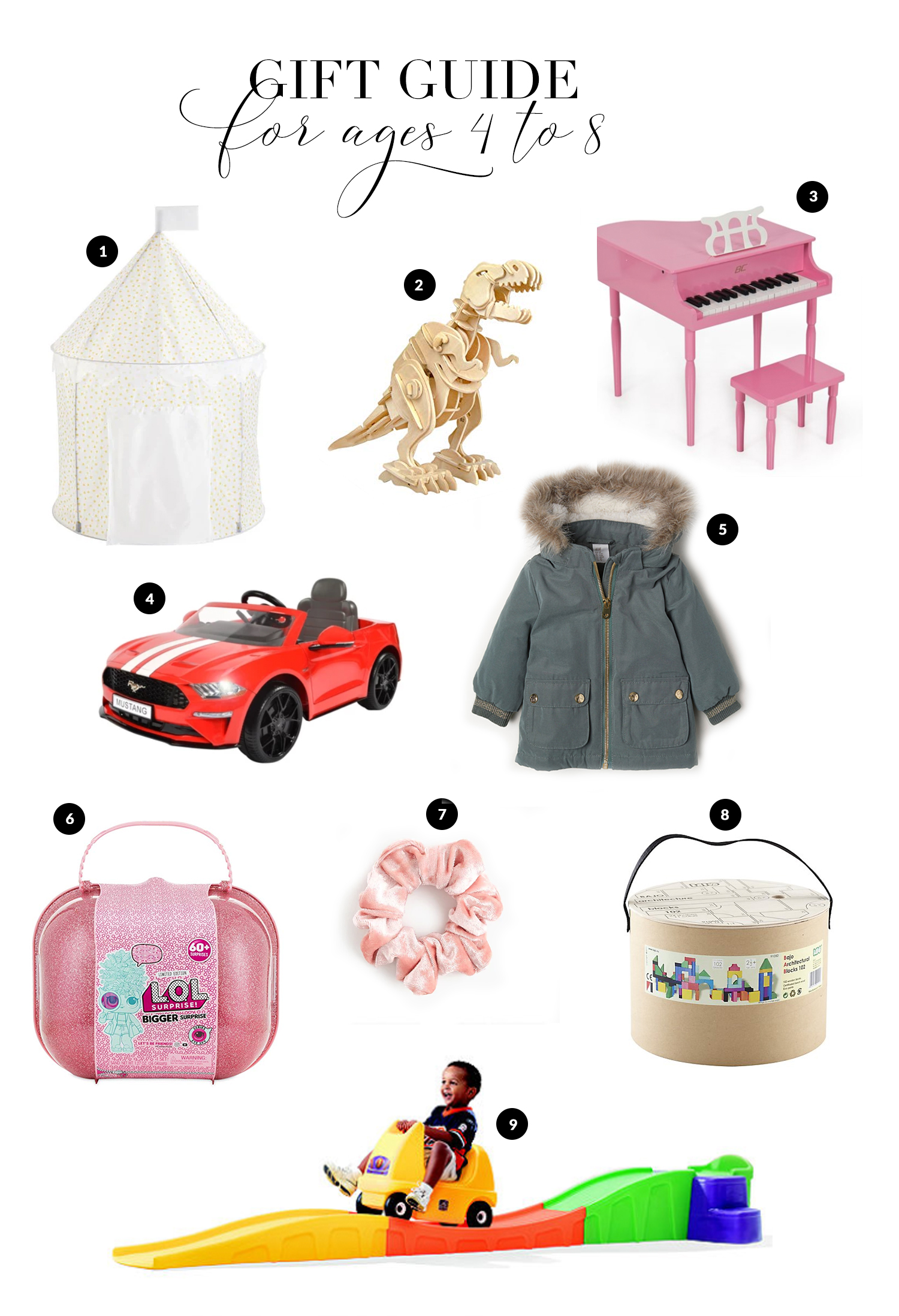 Gift Guide for the Kids with Haus of Layne. Our top ideas for all the ages! Catch the ideas now! #GiftGuide2018 #GiftGuides2018 #GiftGuideForTheKids #GiftGuideForKids #GiftIdeasForKids #GiftIdeasForKids