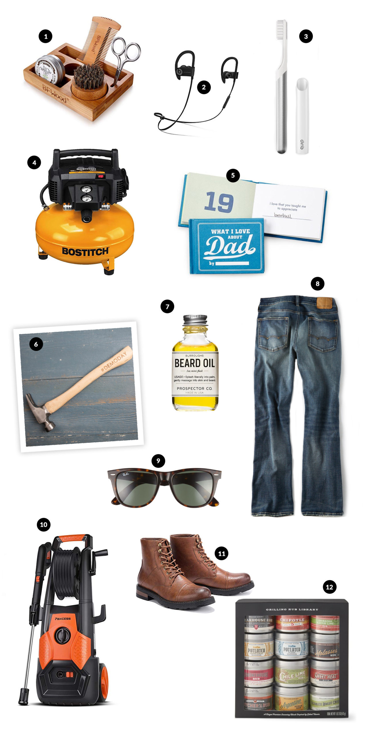 Father's Day 2019 gift guide. Catch my top twelve ideas and what my husband said he would love to get this year! All of it on Haus of Layne #FathersDayGiftIdeas #FathersDay2019 #GiftIdeasforDad #GiftIdeasforHim