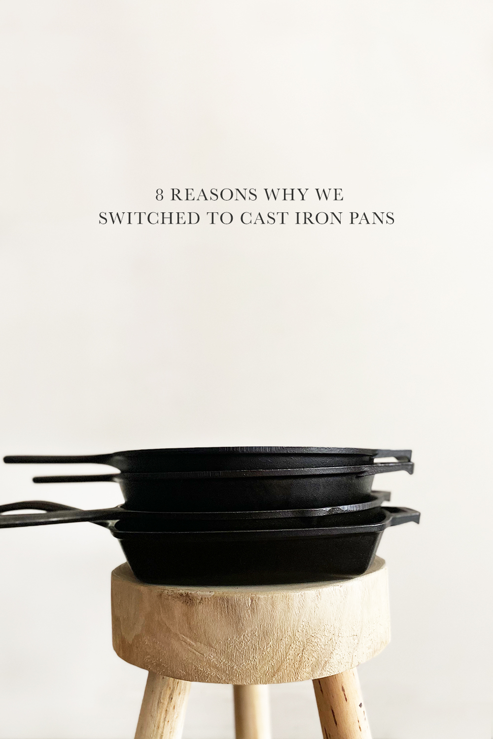 This was another baby step we made in the efforts to reducing our toxin load and creating a safer home. I shared 8 reasons why we switched to cast iron pans. Catch it over on KaraLayne.com!