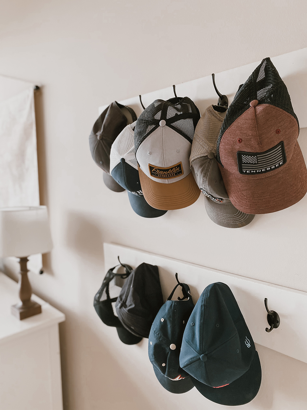 Simple, classic, and a solution to a problem. We made a DIY hat rack for the boys room and I love the end result and the added decor it has brought to the space. Sharing a full look into this weekend DIY project over on the blog!