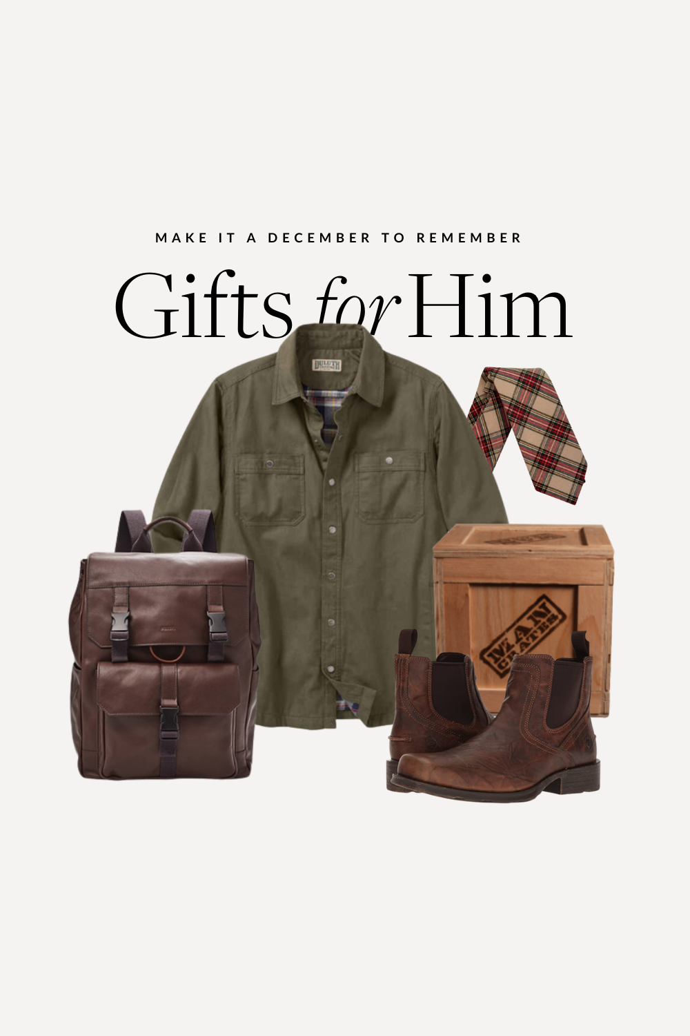 Holiday gift guide & stocking stuffer inspiration for him this holiday season! It's my 2022 gift guide for him and I hope you find something you would love to give or get this Christmas season! Be sure and catch the full Gift Guide Week over on KaraLayne.com!