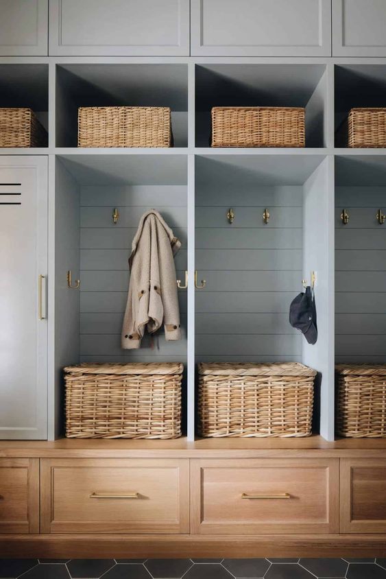On KaraLayne.com I am sharing 10 stylish and functional mudroom designs that will have you inspired! From large and spacious to small and cozy spaces.
