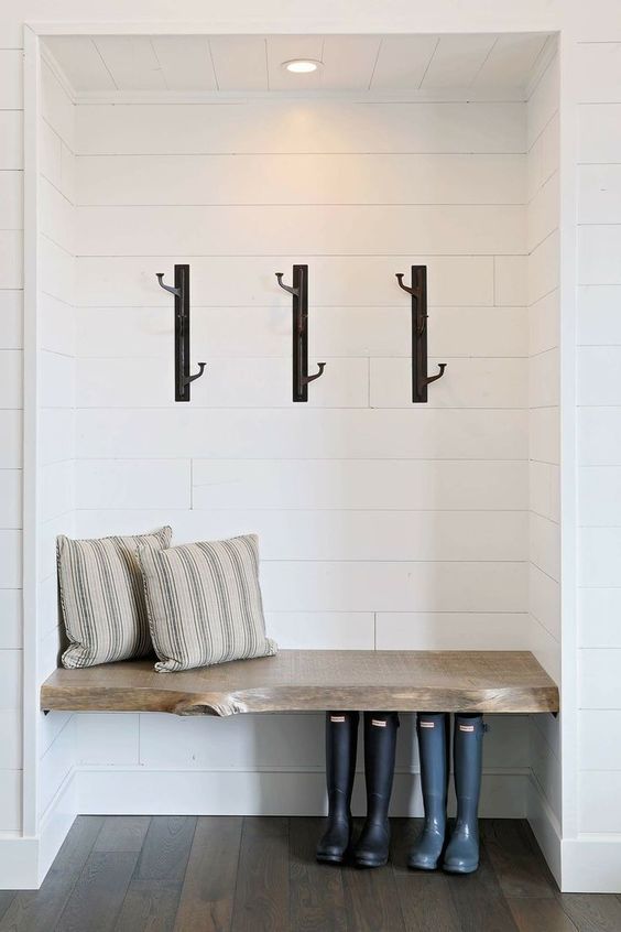 On KaraLayne.com I am sharing 10 stylish and functional mudroom designs that will have you inspired! From large and spacious to small and cozy spaces.